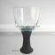 10 oz mouth blown color stem glass white wine glass