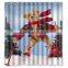 China Supplier Christmas Bear Shower Curtain