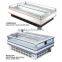 supermarket freezer equipment with energty glass cover