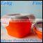 LFGB Approved Silicone Lunch Box Container Red