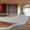 China supplier professional factory acrylic solid surface hotel reception desk