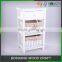 White 3 layer Bedroom Wood Furniture
