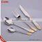 high quality stainless steel silver and gold cutlery settings,knife and fork flatware sets