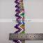 wenzhou kaiyuan dealer factory direct sale silver sequin gorgeous purple curtain trimming lace