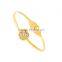 Popular Trendy Women Crystal Lucky Clover Bangle Bracelets Jewelry Party Gift