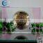 New hot sale fashion wedding favor pink crystal glass clock