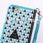 Fashion Toy block printing PU, Soft TPU inner case, wallet with card slots design for Iphone 6plus