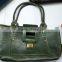 Green Coloured Leather ladies Hand bags