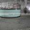 3d hotel interior design curved counter design/ reception desk