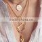 Hot selling multilayer alloy pendant necklace