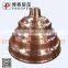 round shape copper metal Diameter 14 inch Thickness 1mm Kitchen utensils and spinning military CNC spinning machining center