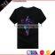2016 Hot sale sexy soft cotton red short sleeve black t shirt women or man with cheap price and low Moq