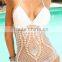 One piece crochet swimwear