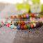 mixed color - 108 Prayer Beads Bracelet Porcelain Buddhist Vintage Style Meditation Mala Beads