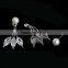 MOQ 1 pair free shipping pearl earring CZ star earring back