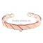 2016 Hot Sale Fashion Metal Cuff Bracelet Bangle Engraved Jewelry Magnetic Energy Engravable Copper Bracelet Bangle