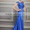 Made in China top selling blue satin mermaid long dress