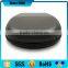 black pu leather eva headset headphone zipper case
