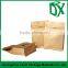 2016 Hot sale natural kraft paper flat bottom standup pouch for coffee tea