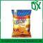 Customized printed wholesale price HDPE resealable stand up cooked chips food bag packaging in Dubai wholesale market