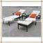 black synthetic rattan hotel lounge suite (7039B)