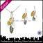 Elegant lucky pendant, 925 sterling silver leaf shape pendant