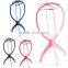 Factory Price Multi Colors Wig Display Stand, Cheap Plastic Wig Stand