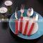 72 PCS Shopping Mall Plastic Handle Stainless Steel Cutlery KX-P085