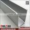 6000 Series Silver Anodized U Channel Aluminum Extrusion Profile