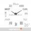 DEHENG Modern original design home decorative 3D DIY gift wall clock