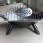 Steel patio football outdoor fire pit wood firepit