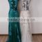 Fancy Embroidery Appliqued Beaded Sexy Sleeveless Charming Classy Lady Prom Dresses