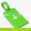 2015 new and hot unique airplane shape sillicone luggage tags