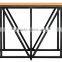 French Industrial Console Table Industrial furniture Rustic wood metal base