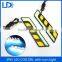 Car Styling LED Switchback ice blue Amber Universal Daytime Running Light COB DRL Waterproof Yellow Turn Signal Fog Light