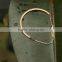 Rose gold tone latest design vogue jewellery bangle bracelet