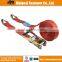 supply all sizes colored stronge polyester with steel hook ratchet tie down