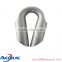 Galvanized wire rope tube thimble welded