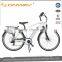 28 inch 700C man Electric Bicycle with integrated battery outer 6 spd gear 8fun center motor