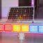 New road construction solar power yellow blue red module flashing led light