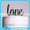 Love Shaped Design Wedding Cake Topper