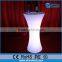 fashion design plastic rechargeable led bar table, led night club table