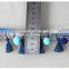 Newest design handmade 4.5cm width beaded pompom fringe wholesales