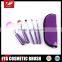 Original purple cosmetic brush set 5-piece with OEM design