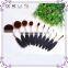 Original classical toothbrush cosmetic vegan 10pcs mermaid oval makeup brush set