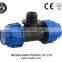 Irrigation PP Compression Fittings Popular Plastic ISO Certificated Female Thread Tee