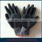 nylon lined black latex palm gloves