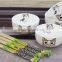Cat printing ceramic bowl cat printing new bone china plate kids tableware set