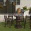 High quality aluminum rattan bar table&chairs.Rattan outdoor garden furniture