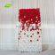 GNW FLW161116-001 Wedding decoration artificial dark pink to white ombre flower wall